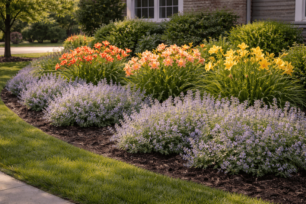 Daylily and Catmint Plant Combination