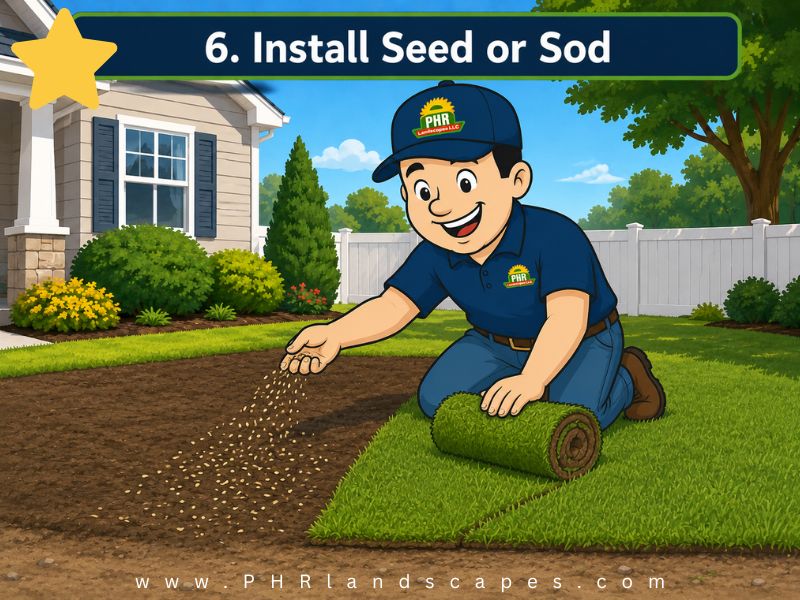 Install Seed or Sod, Lawn Renovation Process