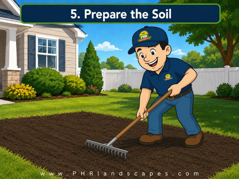 Prepare Soil, Lawn Renovation Process