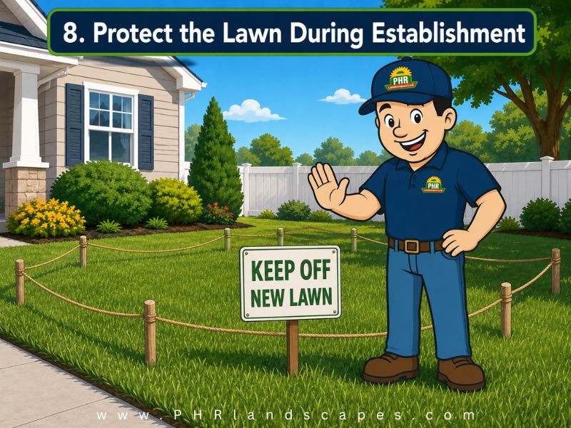 Protect new Lawn during Establishment, Lawn Renovation Process